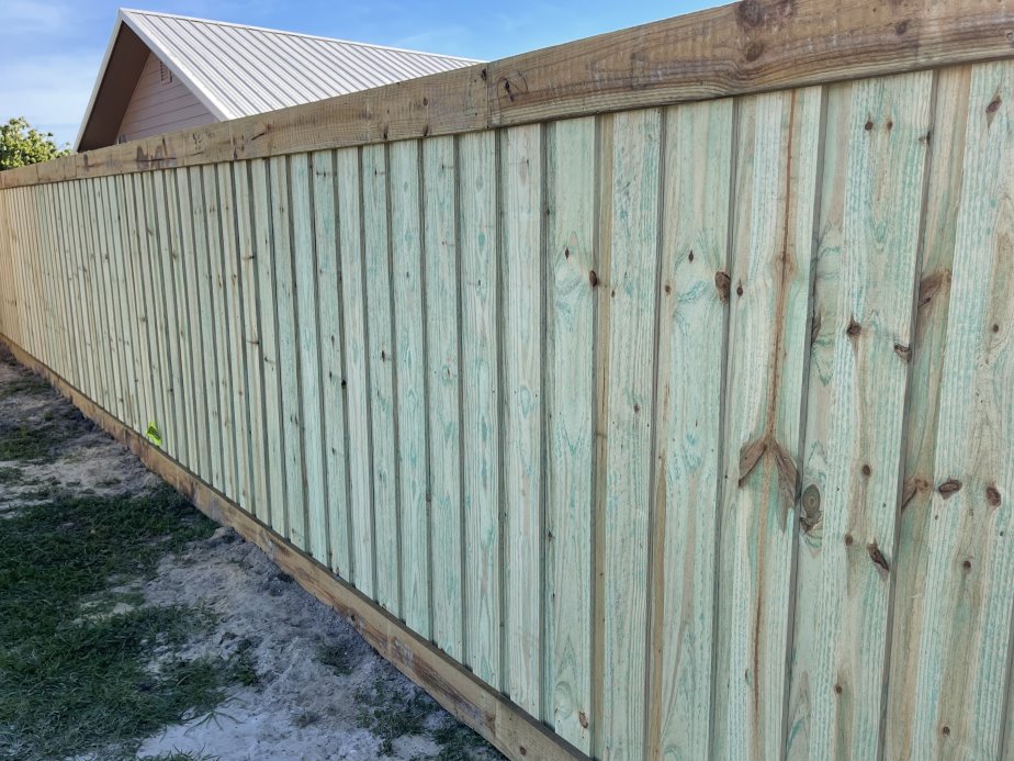 Cantonment FL cap and trim style wood fence