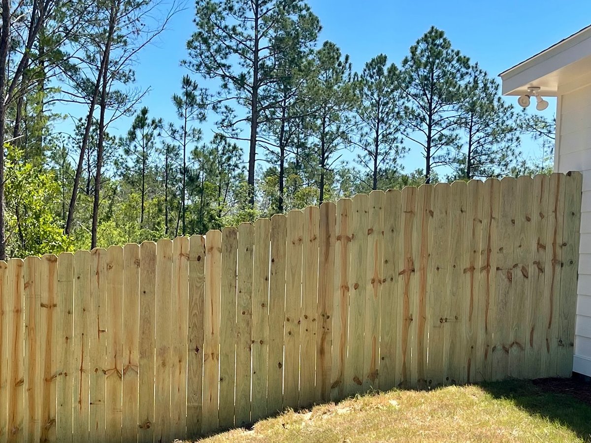 Cantonment FL stockade style wood fence