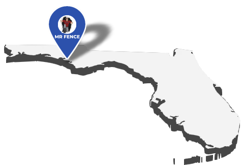 Map of our Pensacola, Florida residential fence company location