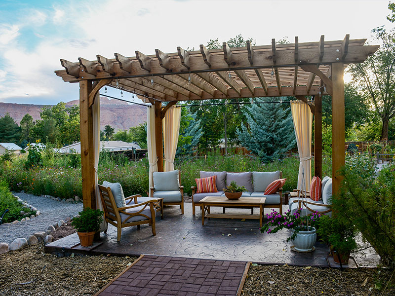 Wood Pergolas installed in Pensacola, Florida